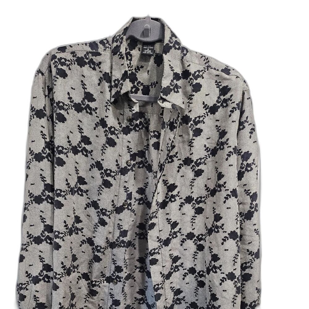 Y2K Planet-Silk woman's Floral silk blouse layering, Vintage.Unique. Rare